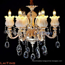 crystal candle chandeliers with gold color &crystals chandelier for living room LT-88645